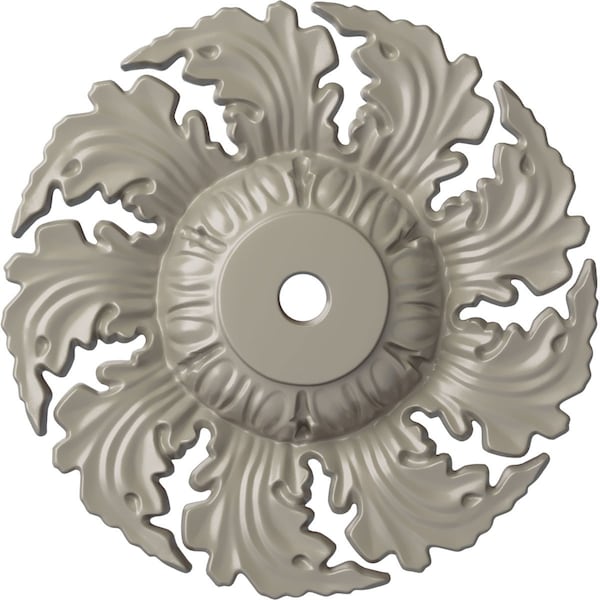 Ekena Millwork Needham Ceiling Medallion (Fits Canopies up to 4 1/4"), Hnd-Painted Pearl White, 14 5/8"OD x 2 1/4"P CM14NEPWS - main